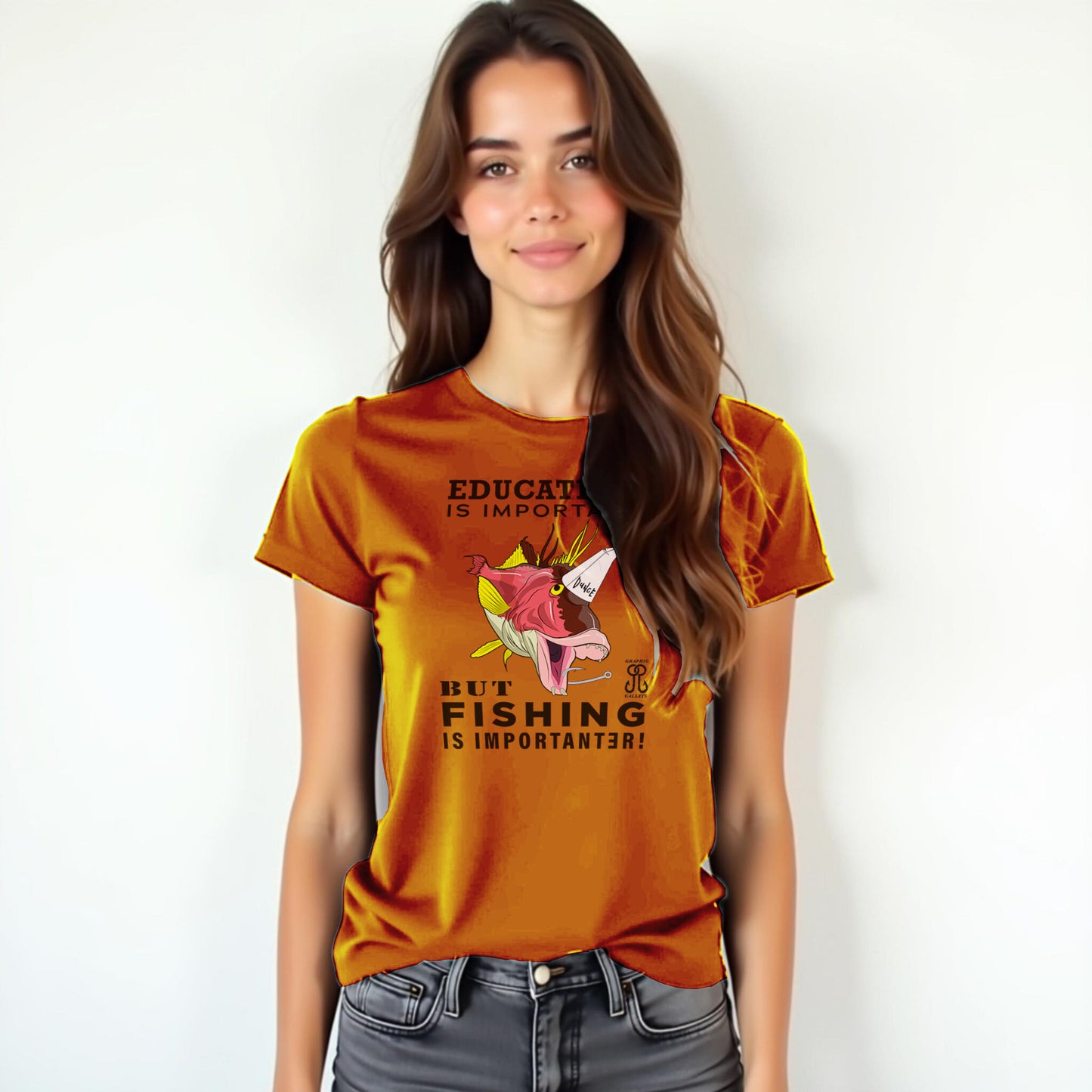 Fishing is Importanter Unisex Softstyle T-Shirt