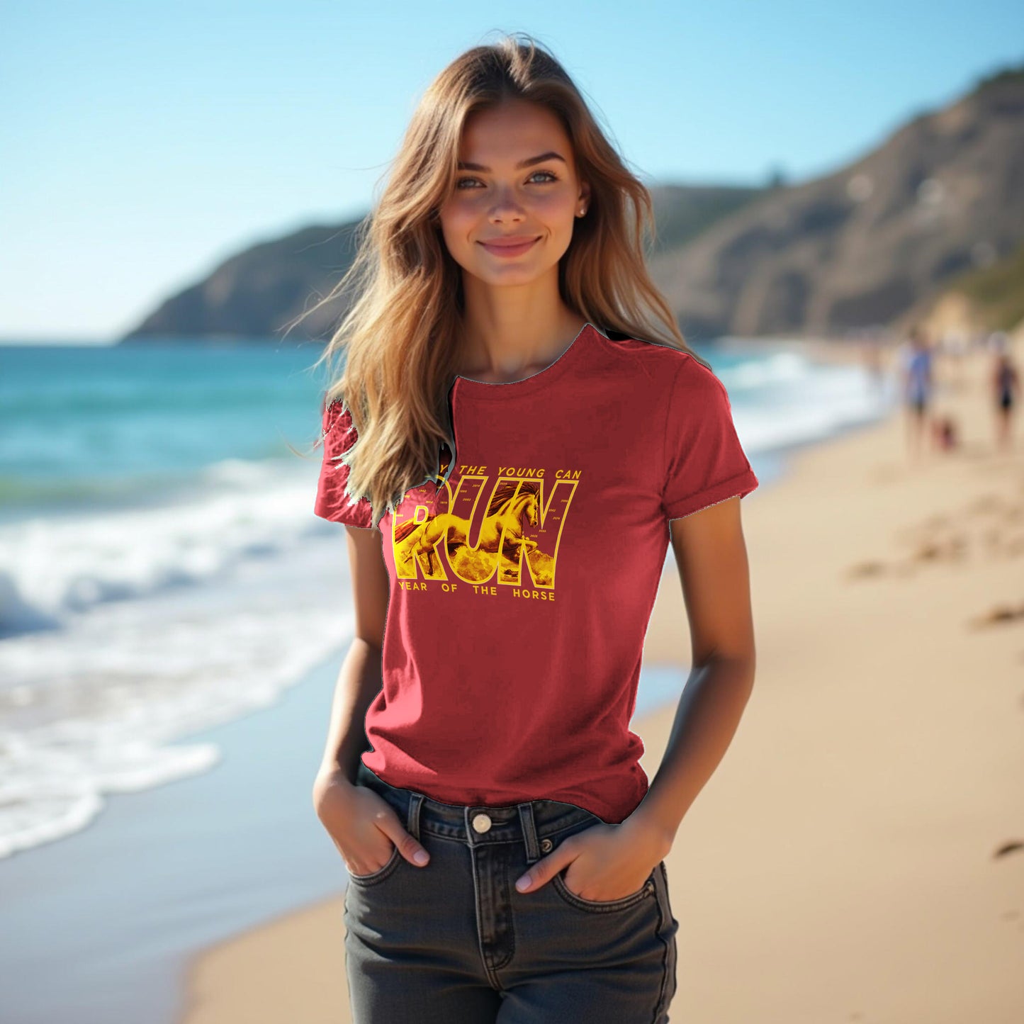 Only the Young Can Run: Year of the Horse Chinese Zodiac Swiftie Fan T‑Shirt