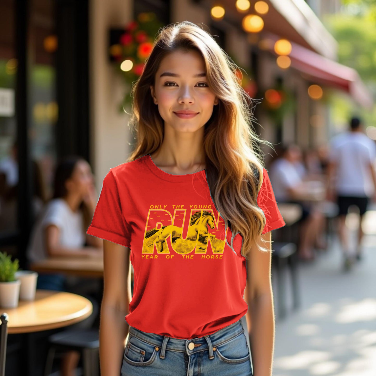 Only the Young Can Run: Year of the Horse Chinese Zodiac Swiftie Fan T‑Shirt