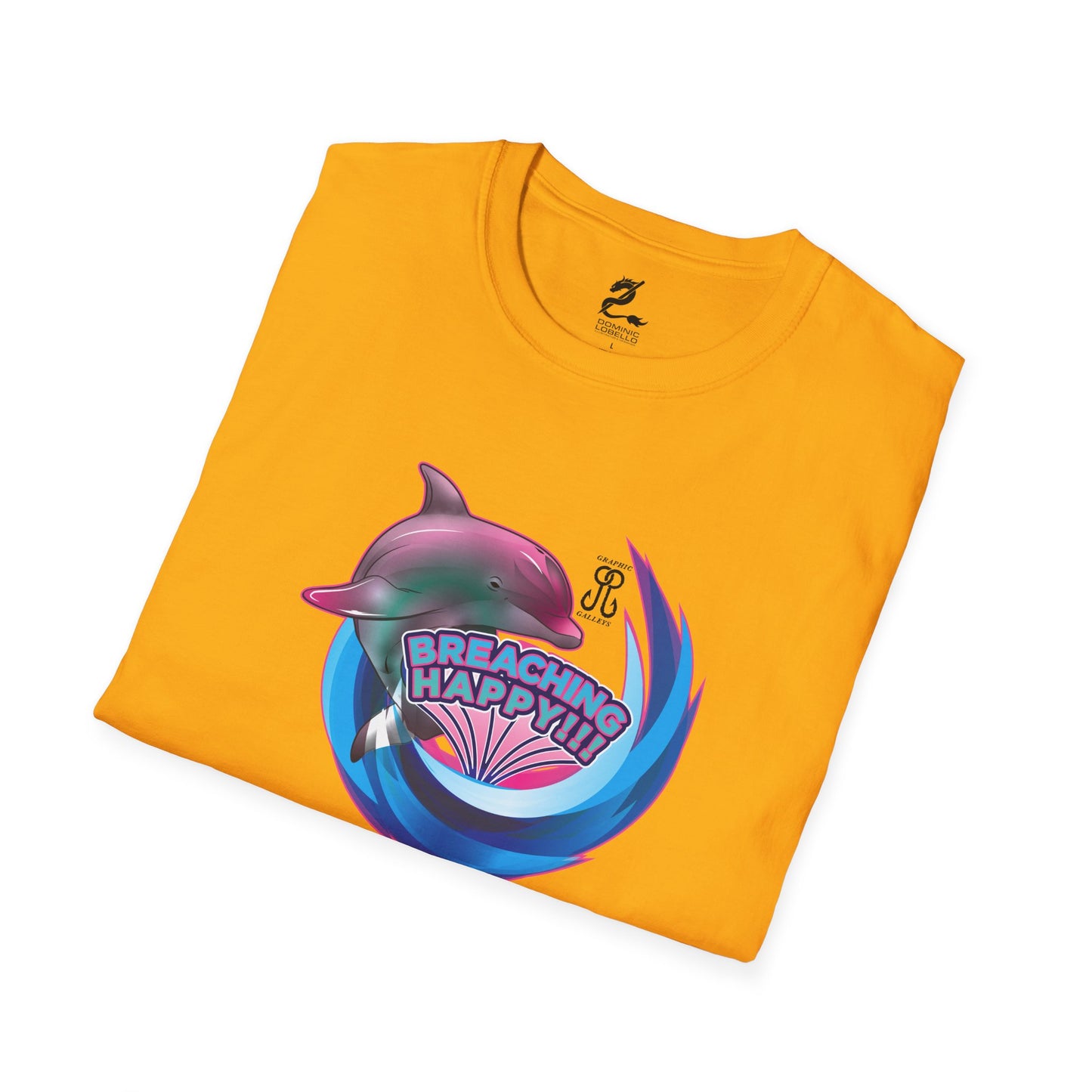Breaching Happy Dolphin T-Shirt