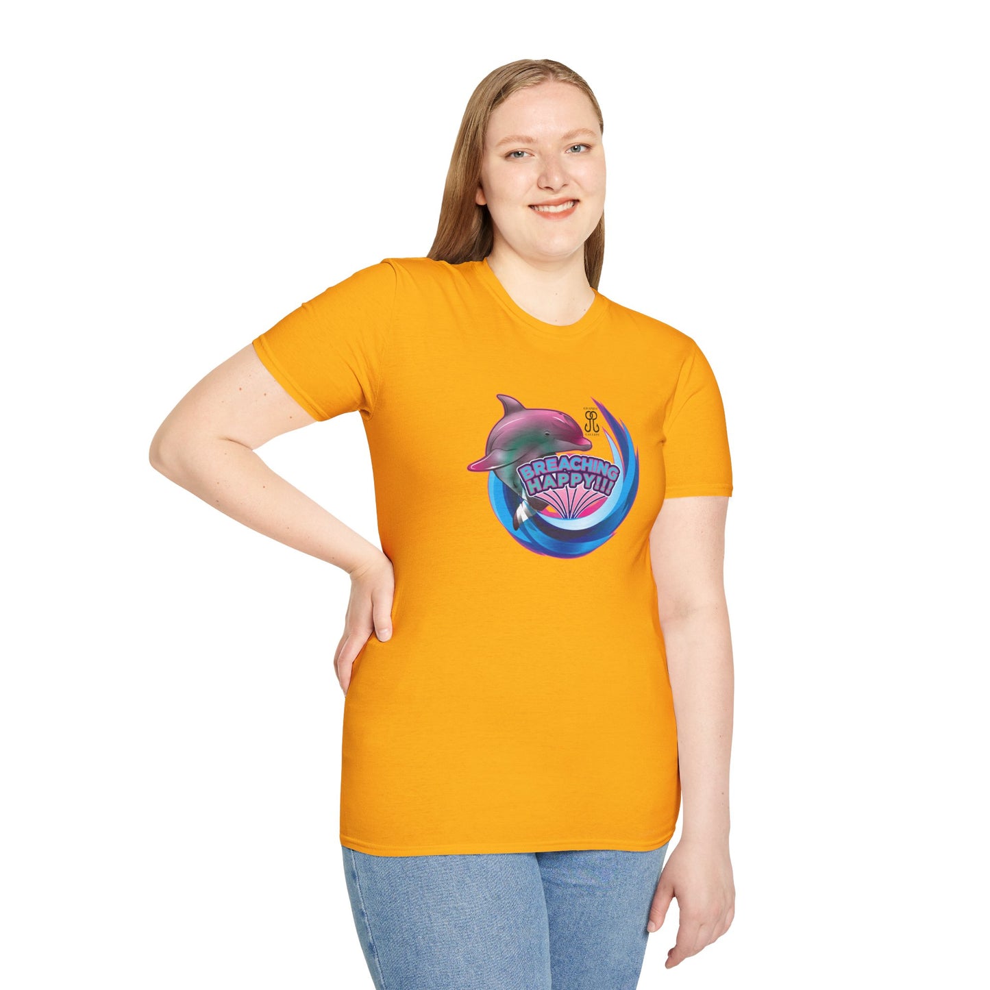 Breaching Happy Dolphin T-Shirt