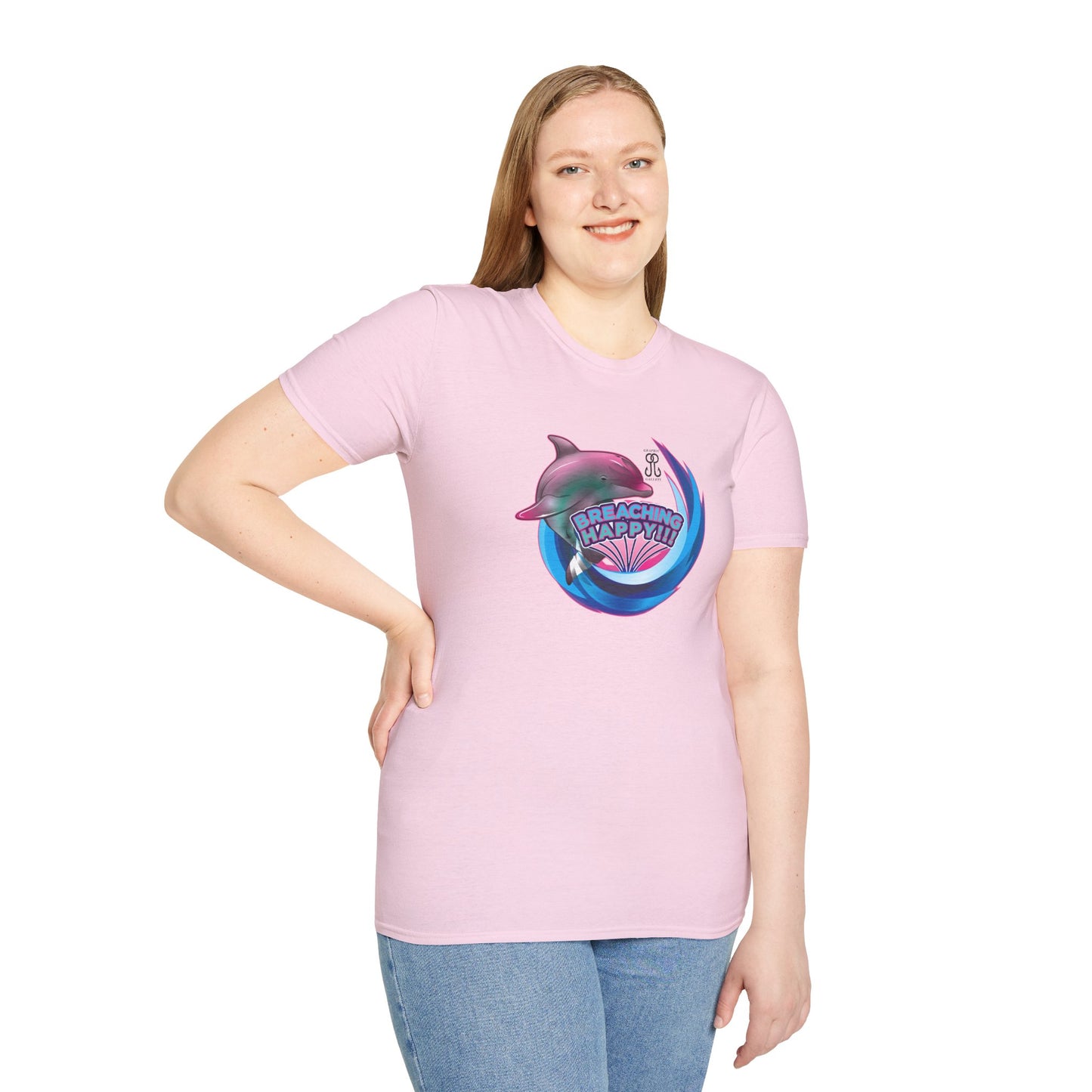 Breaching Happy Dolphin T-Shirt