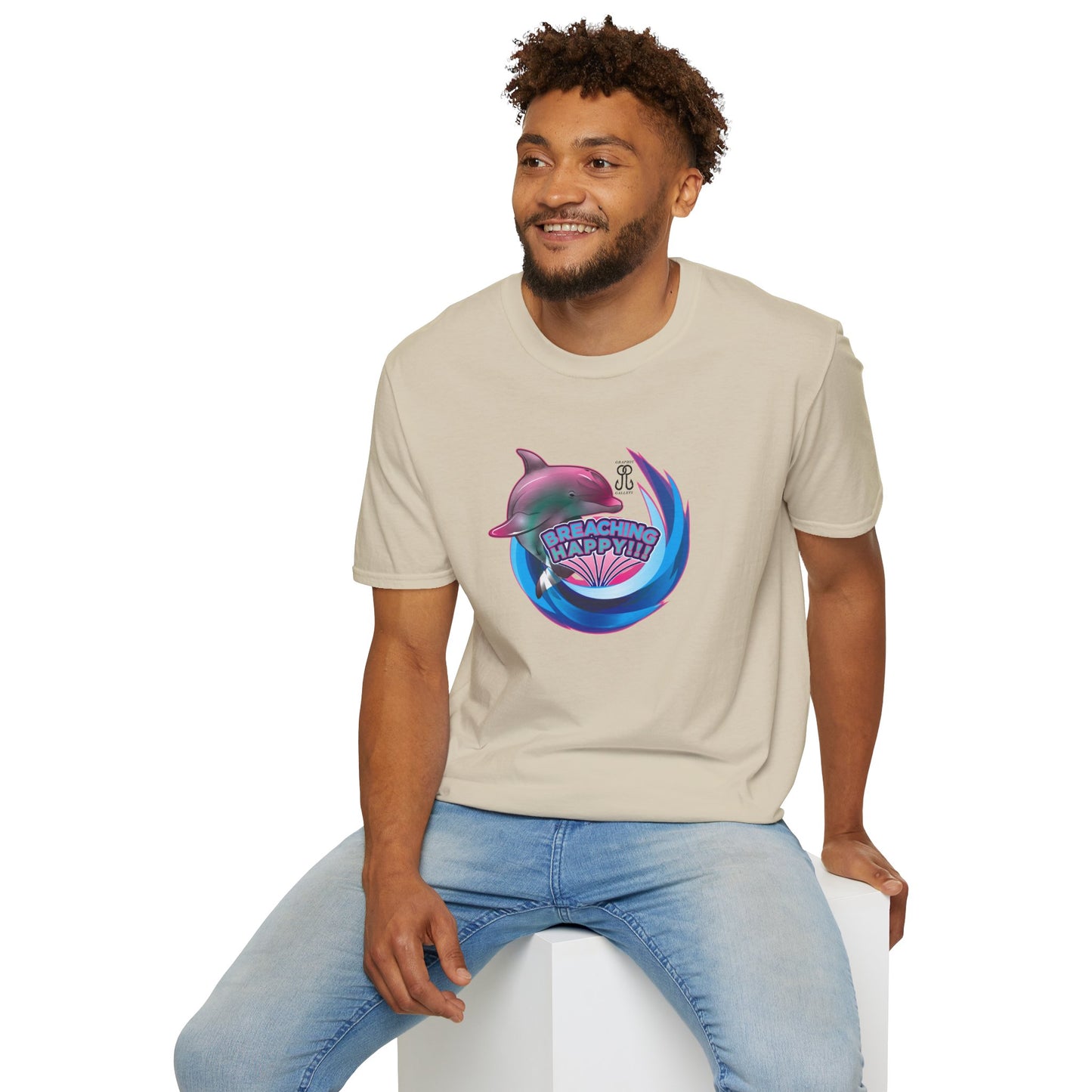 Breaching Happy Dolphin T-Shirt