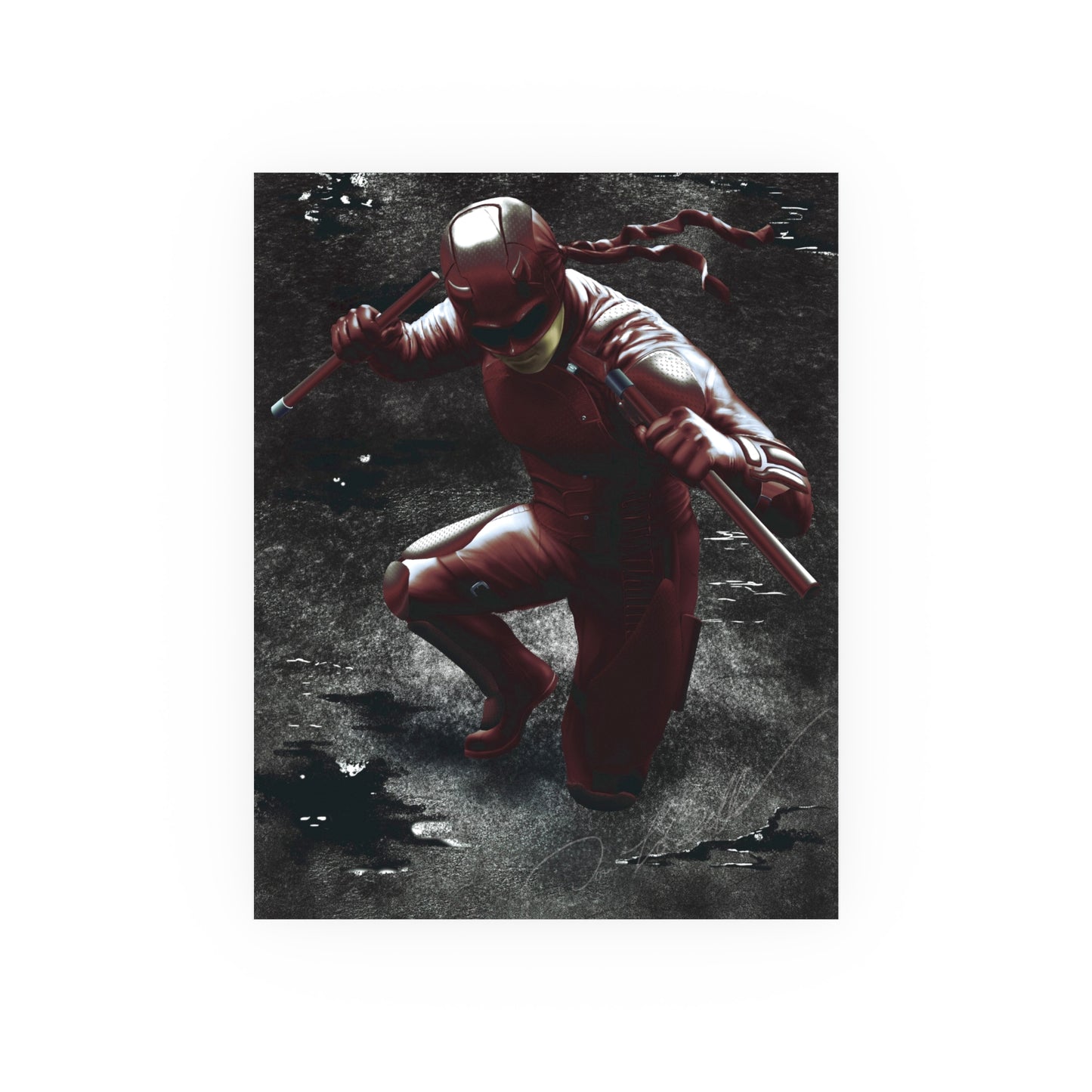 Realistic Daredevil Fanart Poster