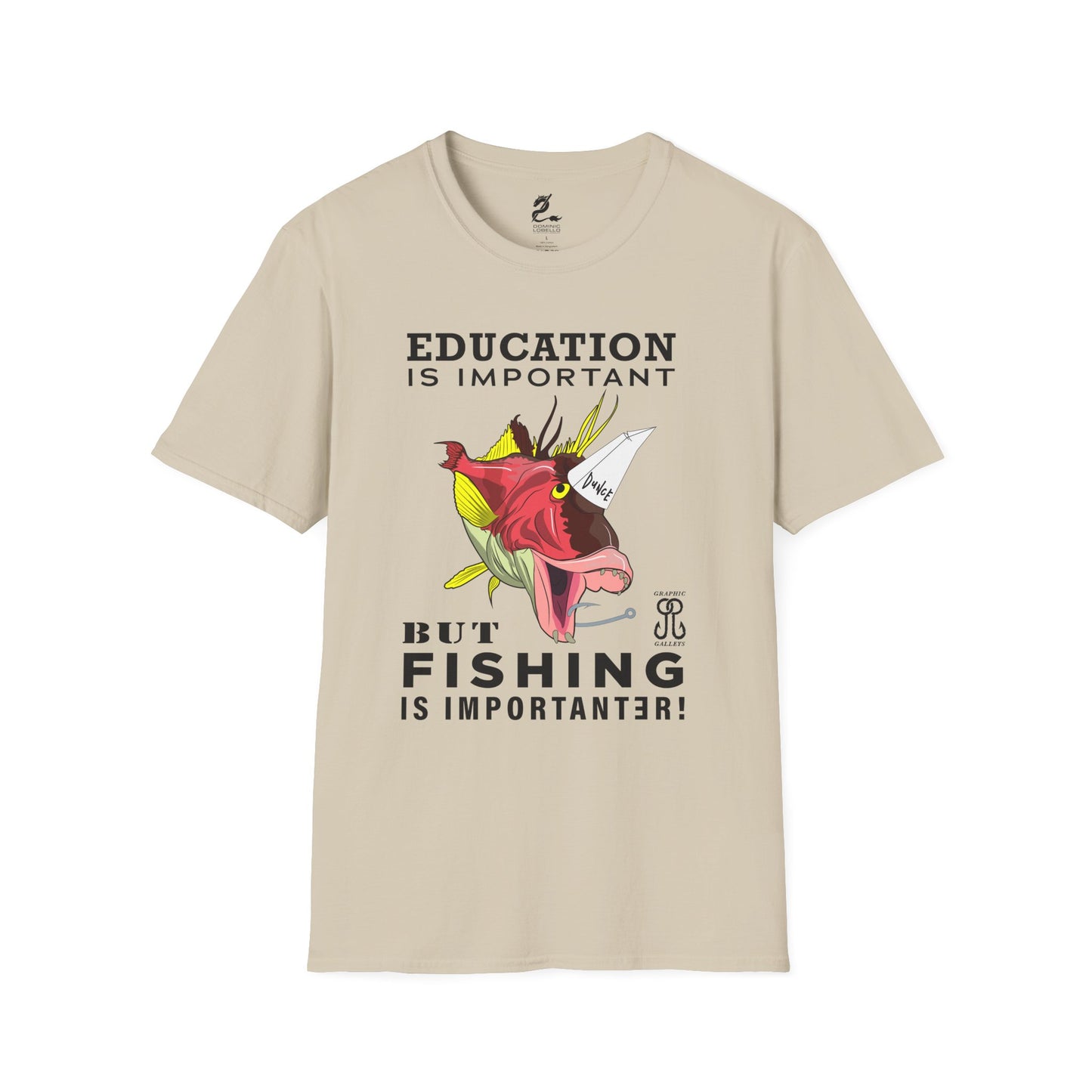 Fishing is Importanter Unisex Softstyle T-Shirt