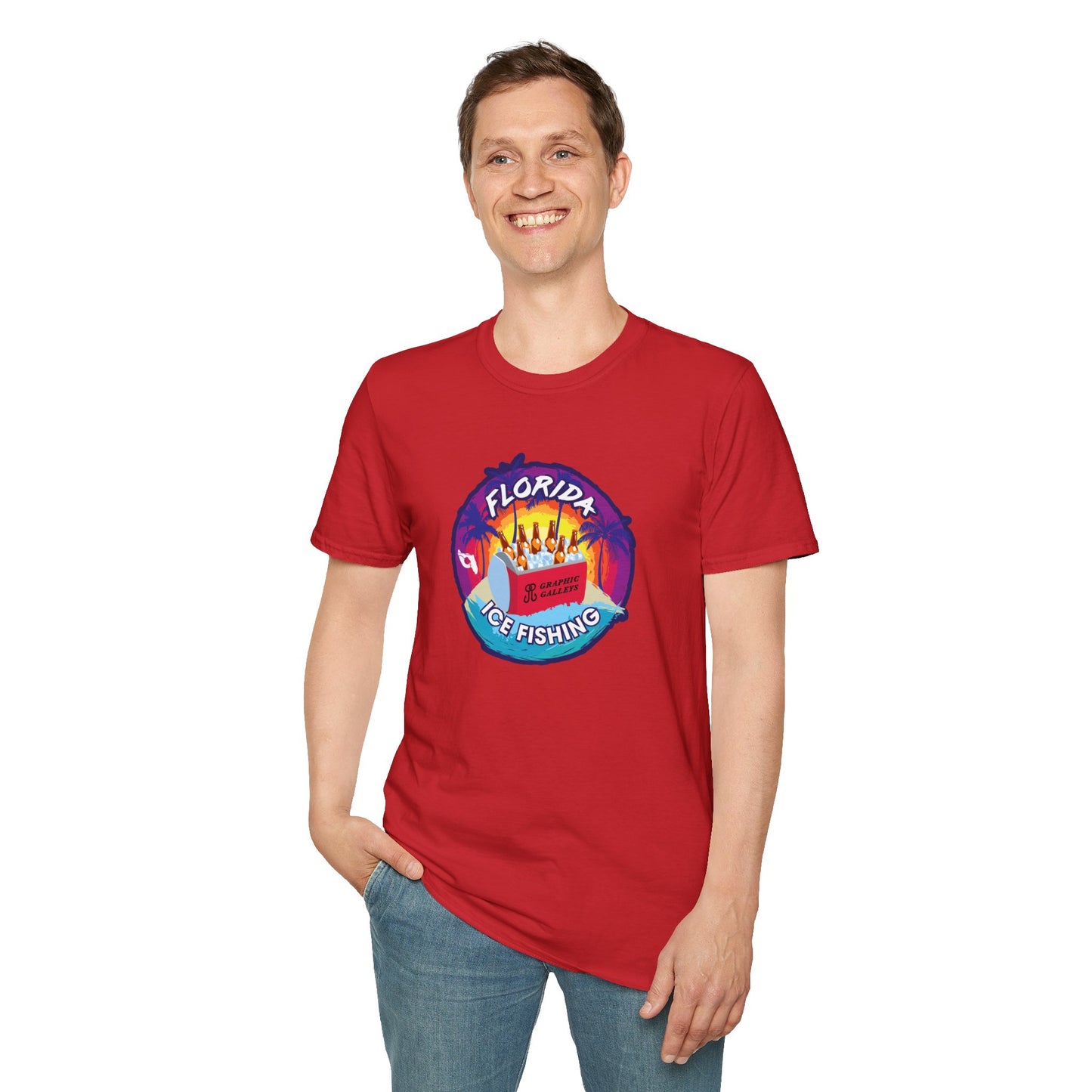 Florida Ice Fishing Humor T-Shirt