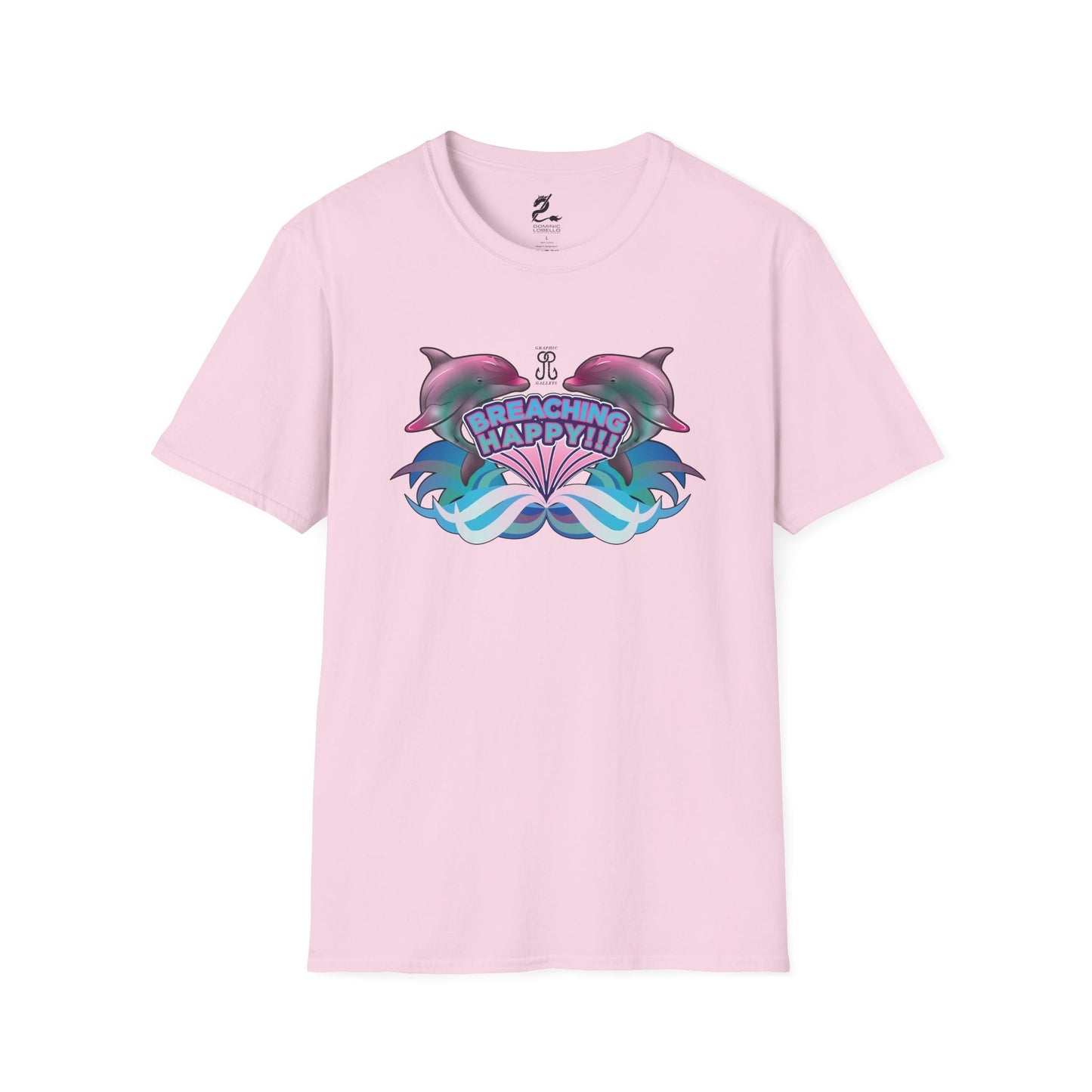 2 Breaching Happy Dolphins T-Shirt