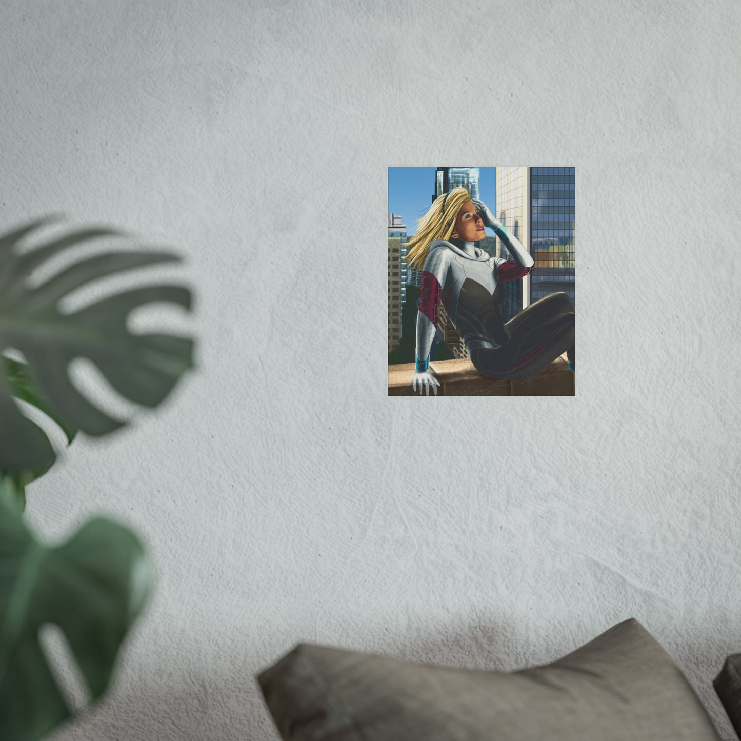 Realistic Spider-Gwen Fanart Poster
