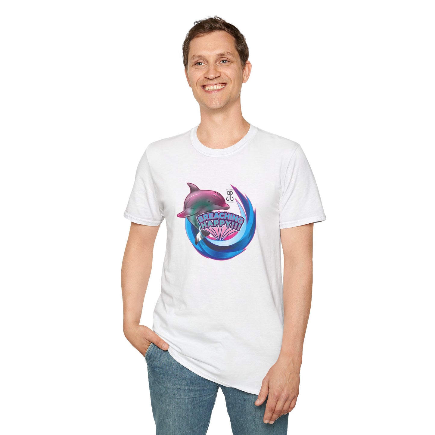 Breaching Happy Dolphin T-Shirt