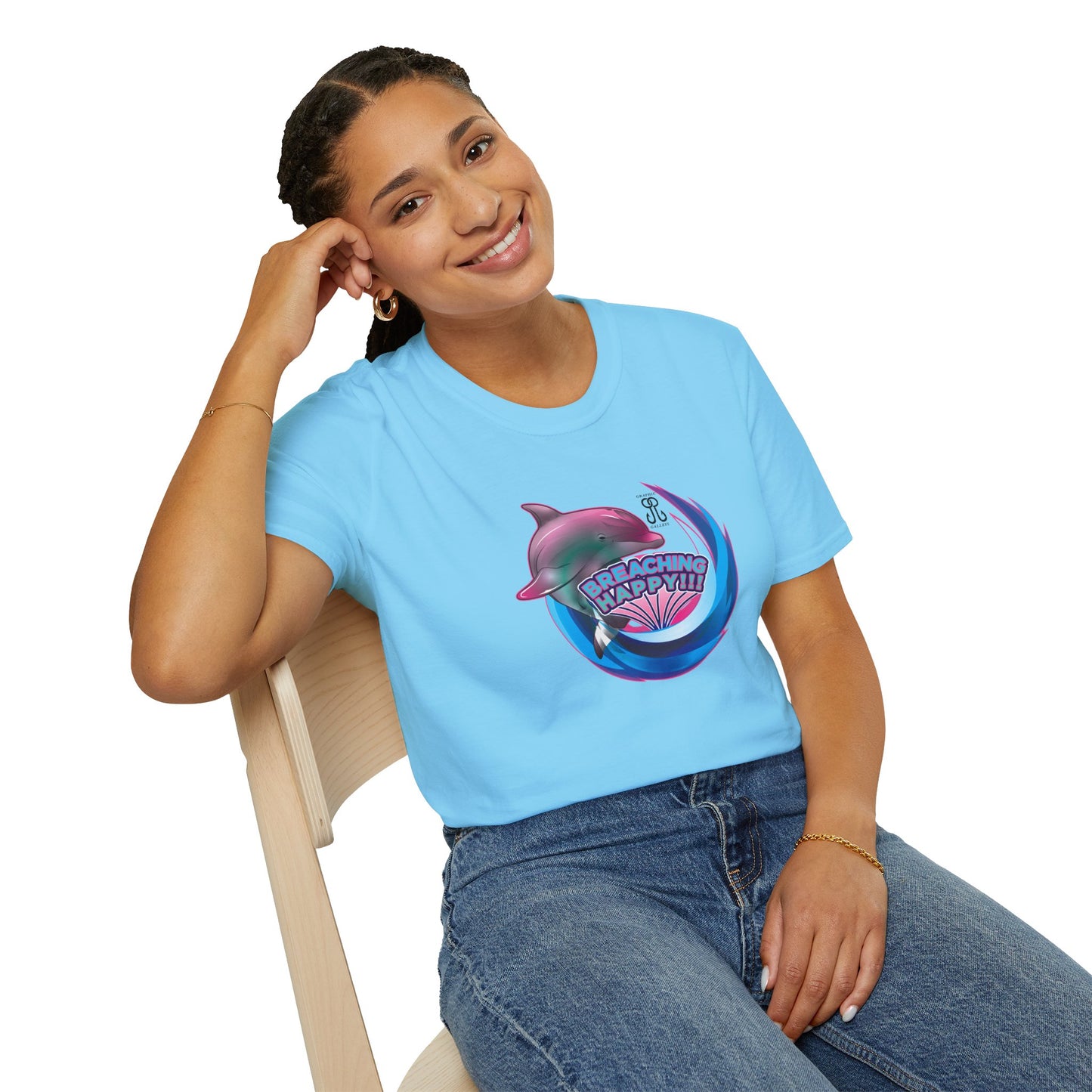 Breaching Happy Dolphin T-Shirt