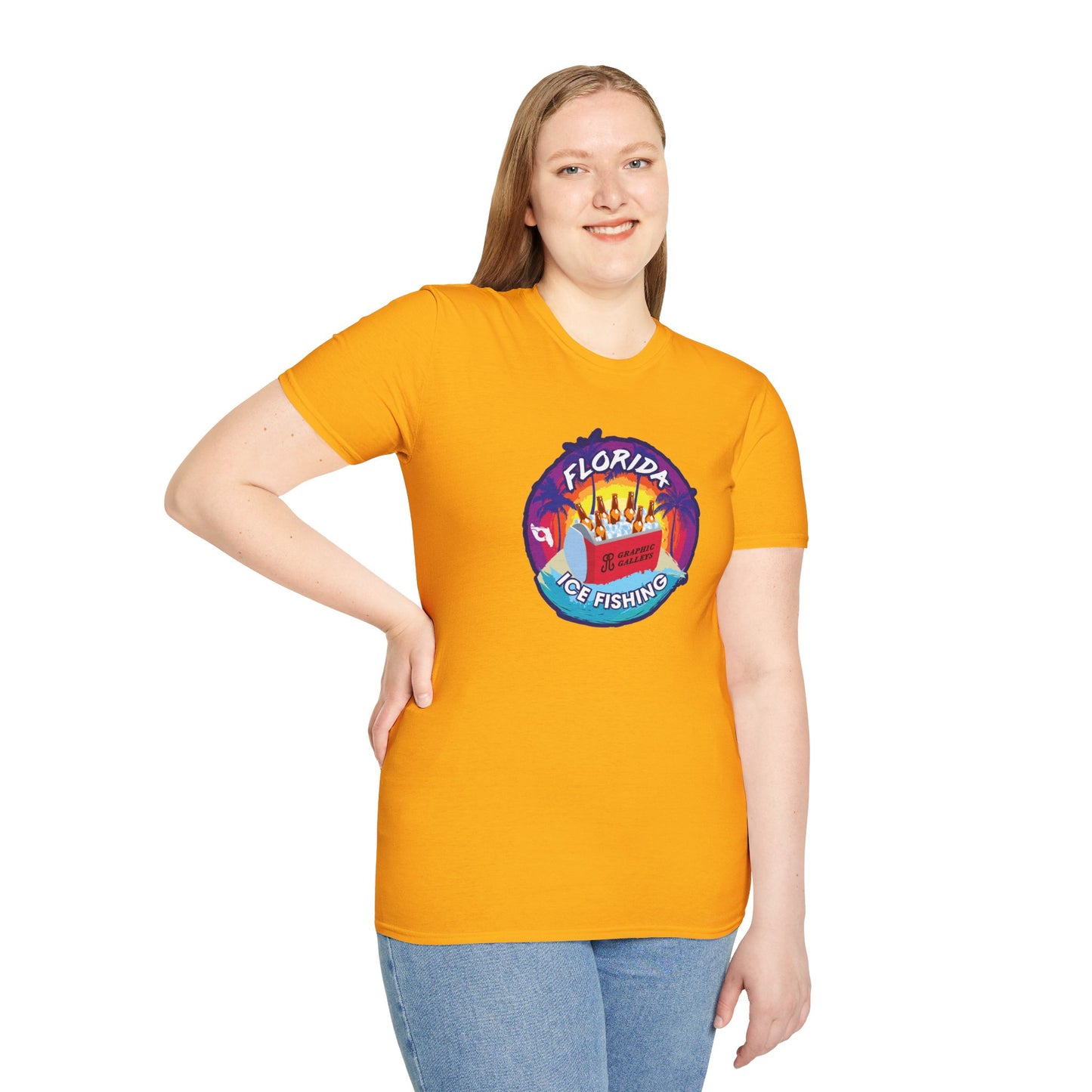 Florida Ice Fishing Humor T-Shirt