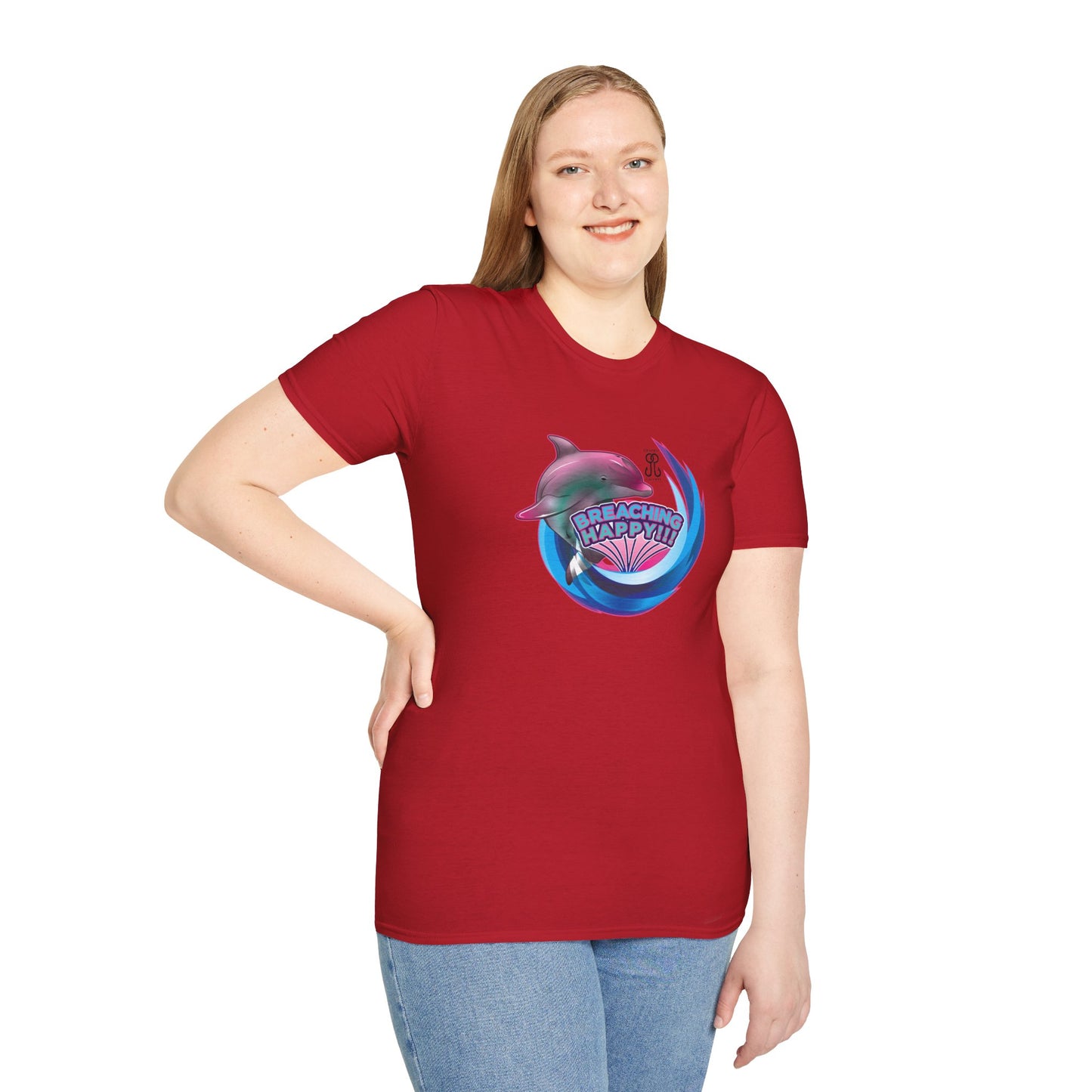 Breaching Happy Dolphin T-Shirt
