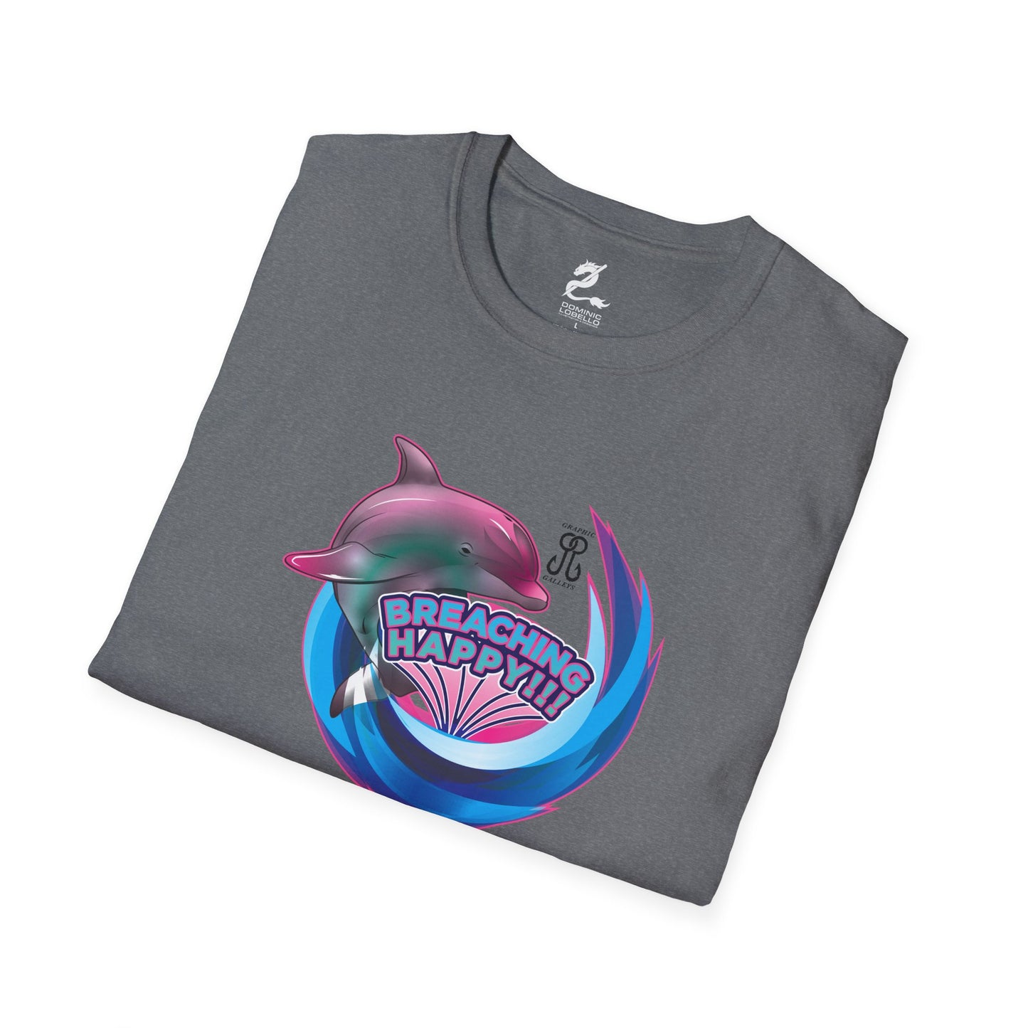 Breaching Happy Dolphin T-Shirt
