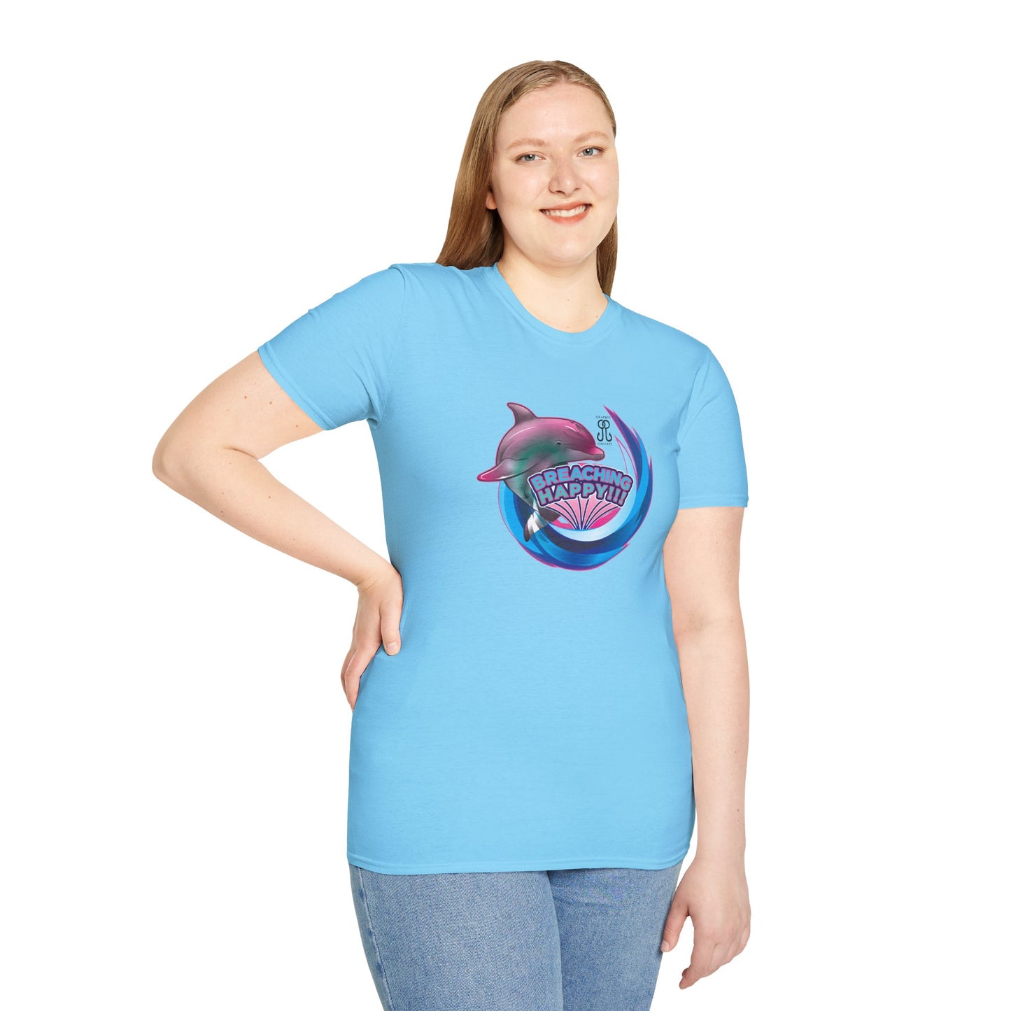 Breaching Happy Dolphin T-Shirt