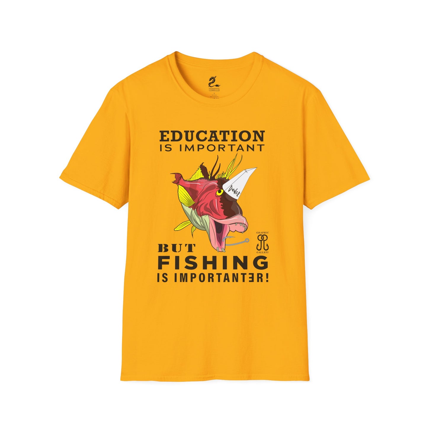 Fishing is Importanter Unisex Softstyle T-Shirt