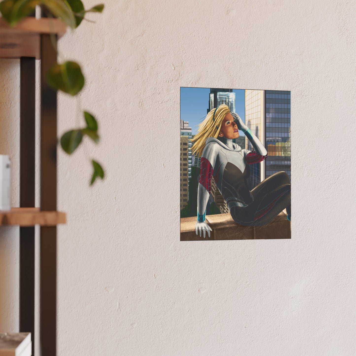 Realistic Spider-Gwen Fanart Poster