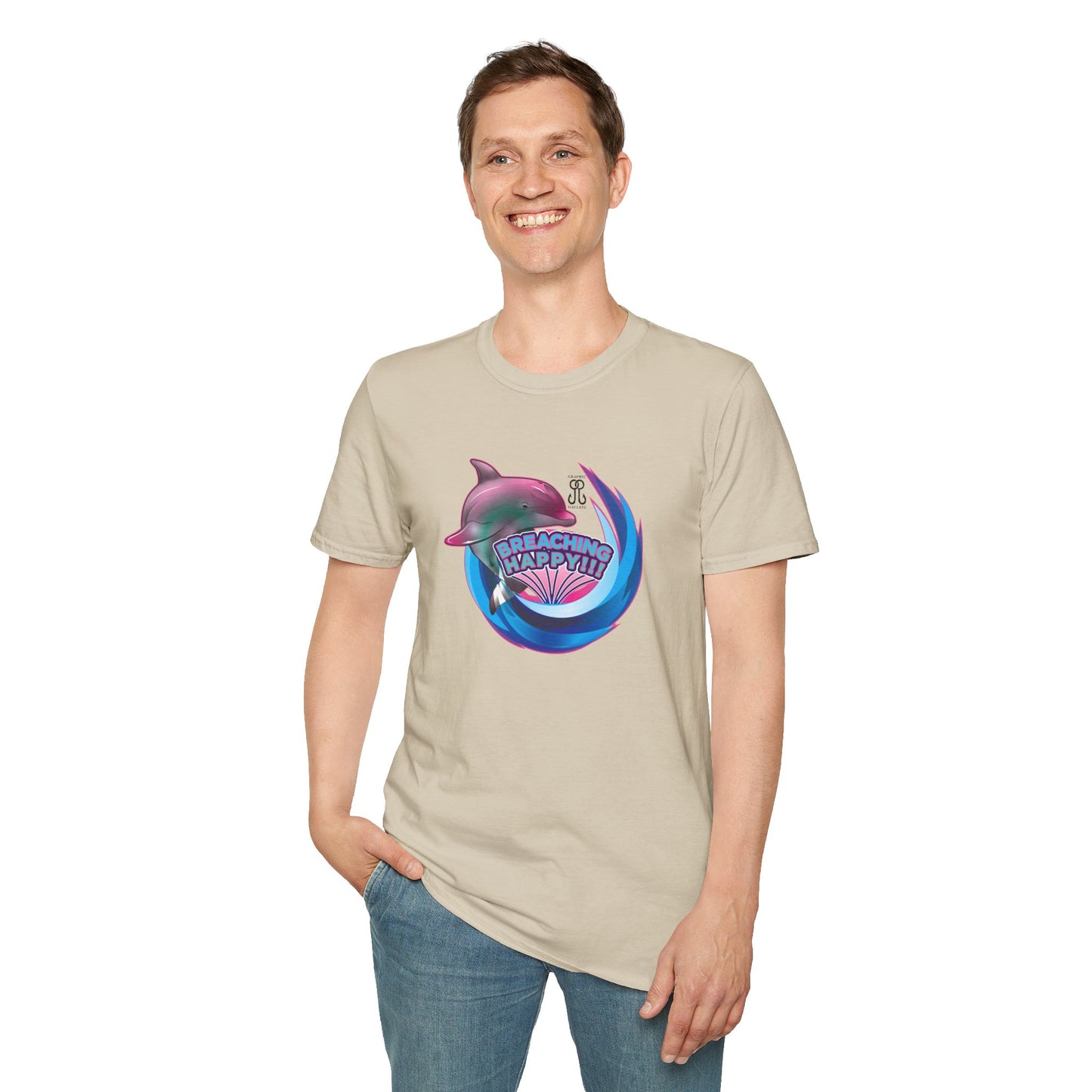 Breaching Happy Dolphin T-Shirt