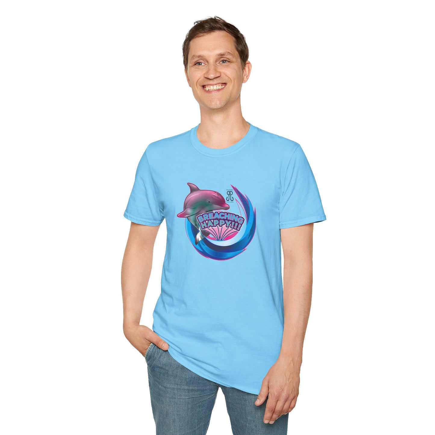 Breaching Happy Dolphin T-Shirt