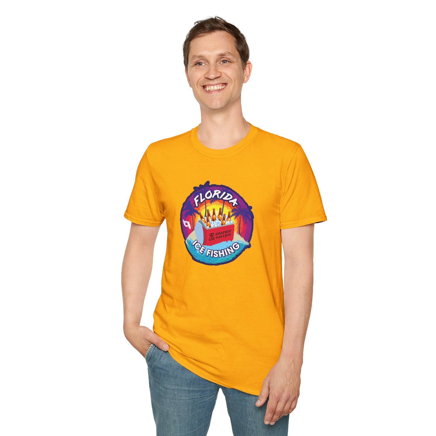 Florida Ice Fishing Humor T-Shirt